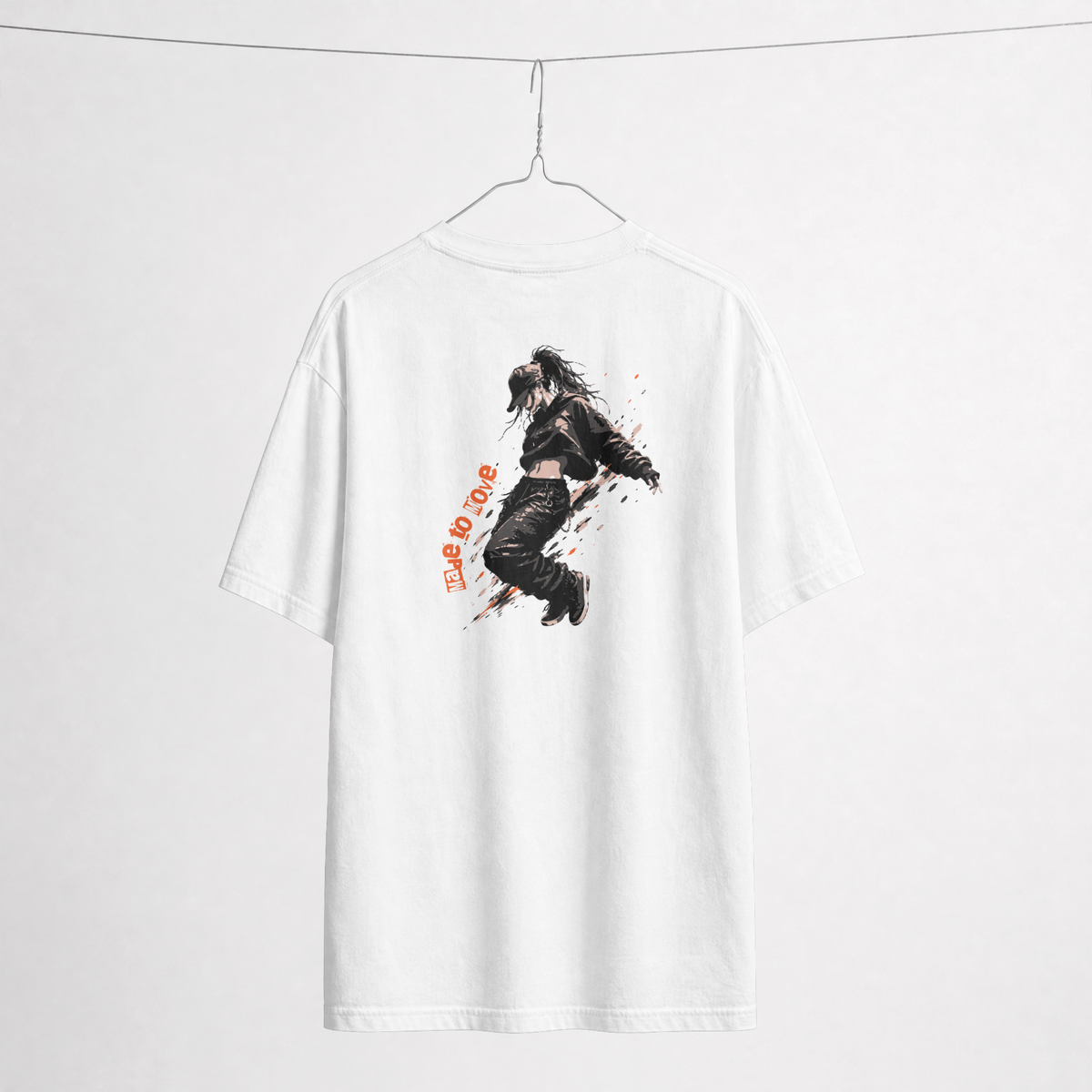 Oversized T-Shirt Streetdance Print von Motion Dept