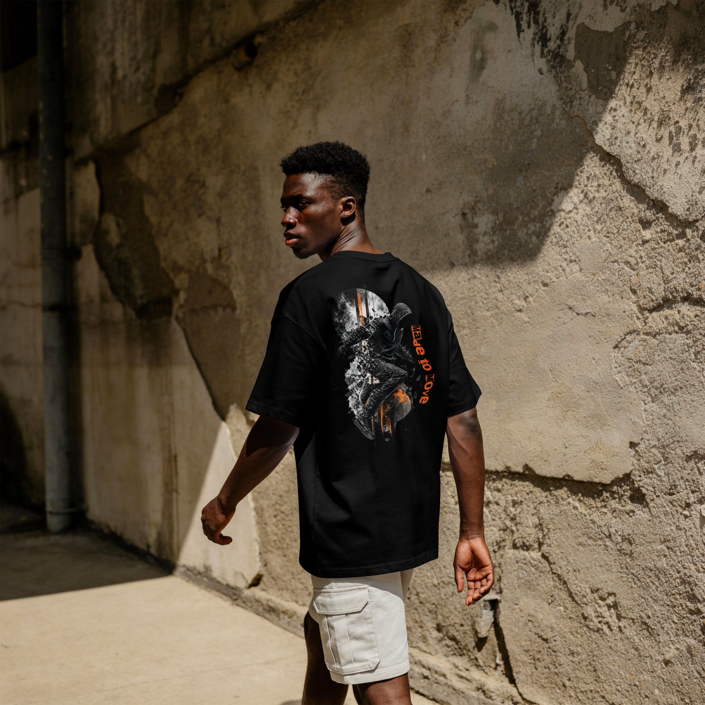 Motion Dept Oversized T-Shirt | Black Streetwear Tee