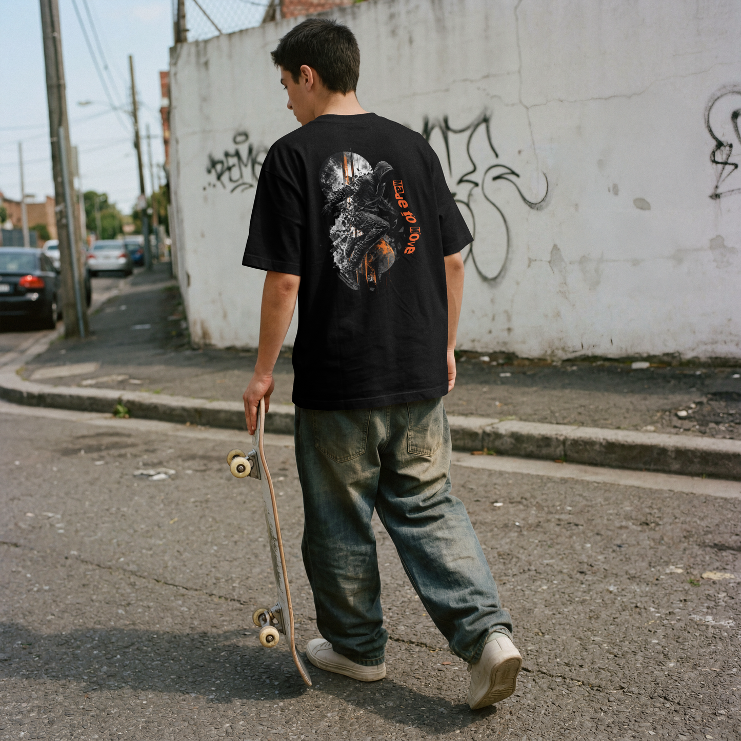 Motion Dept Oversized T-Shirt | Black Streetwear Tee
