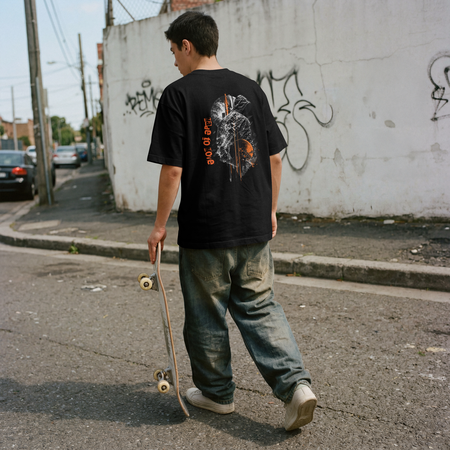 Motion Dept Oversized T-Shirt | Black Streetwear Tee