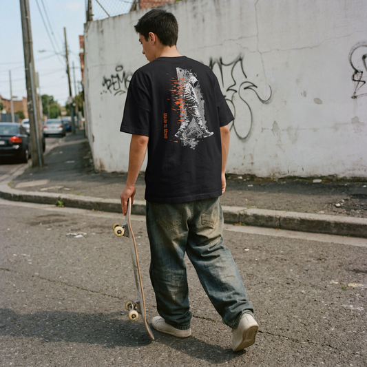 Motion Dept Oversized T Shirt | Black Streetwear Tee
