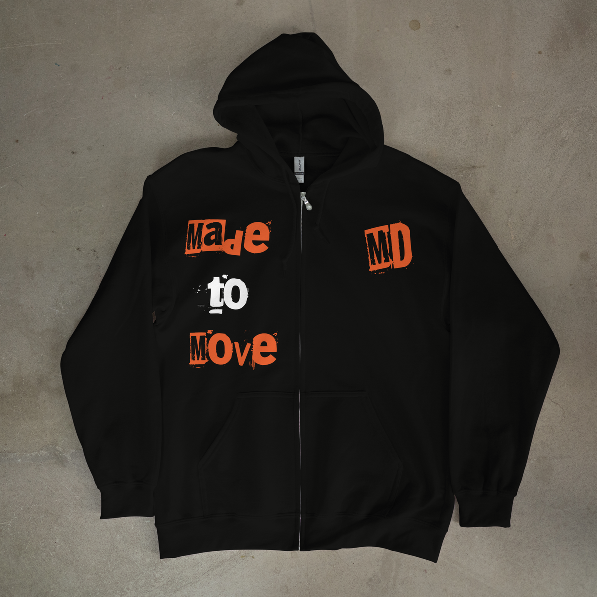 Parkour Zipper Hoodie DARK MOVE ZIP - Motion Dept