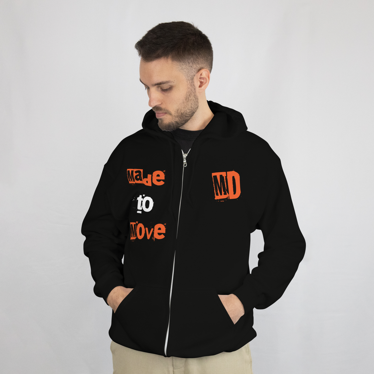 Parkour Zipper Hoodie DARK MOVE ZIP - Motion Dept